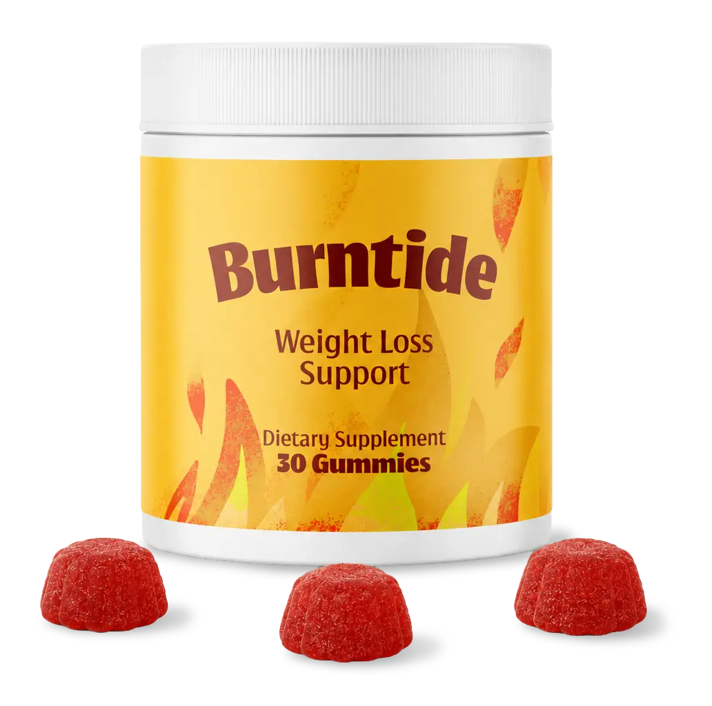 BurnTide ACV and BHB weight loss support gummy jar